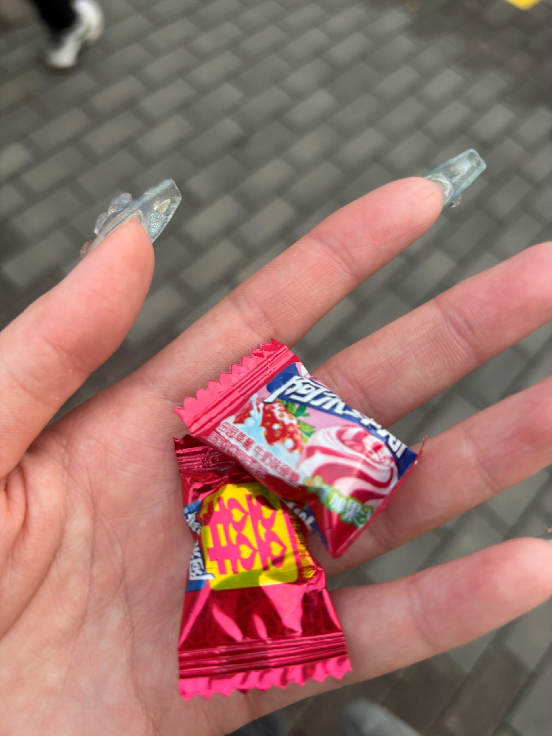 王家 麻辣燙でもらったあめちゃん