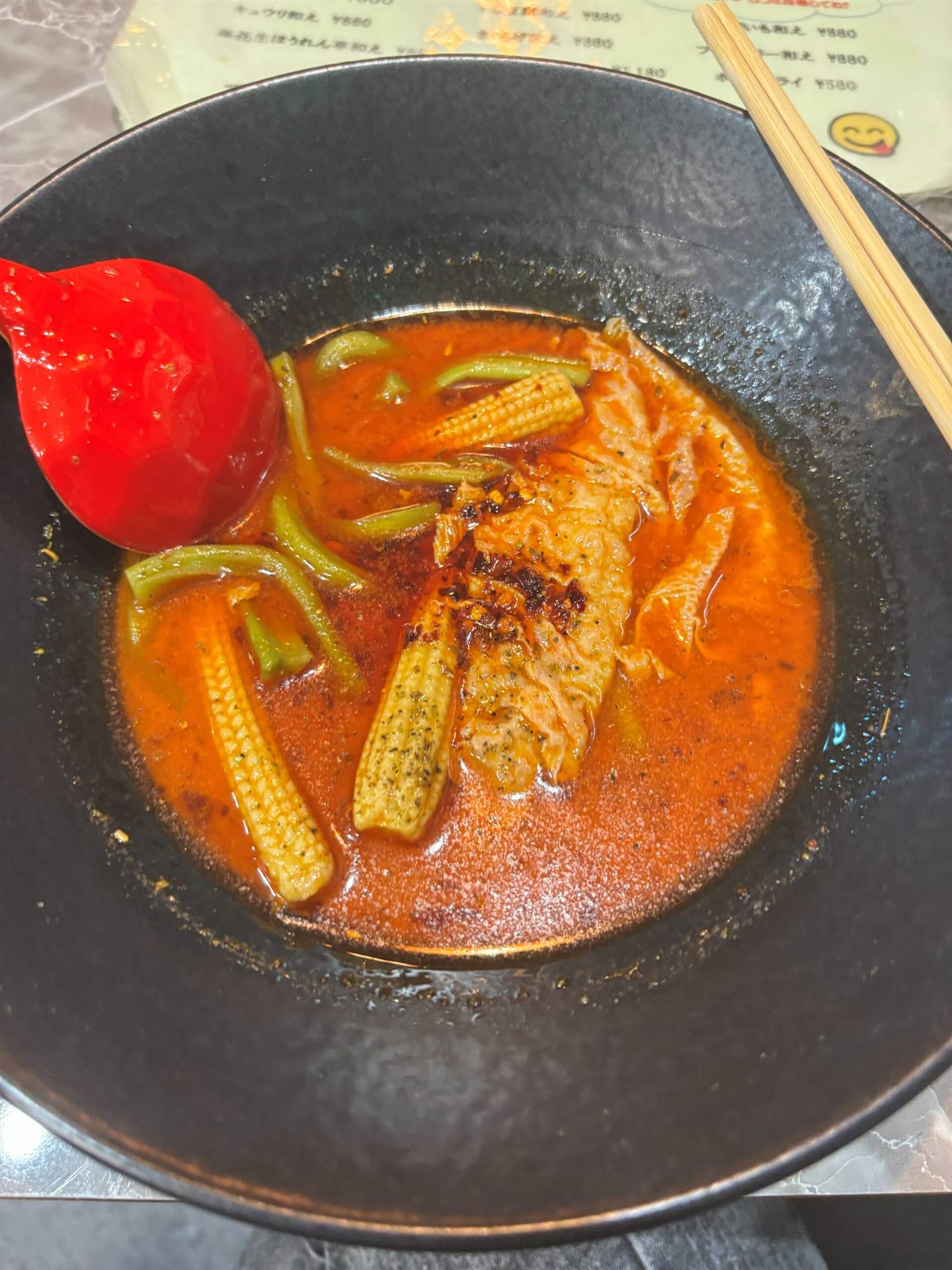 北習志野 麻辣湯|王家 麻辣燙の大辛スープ